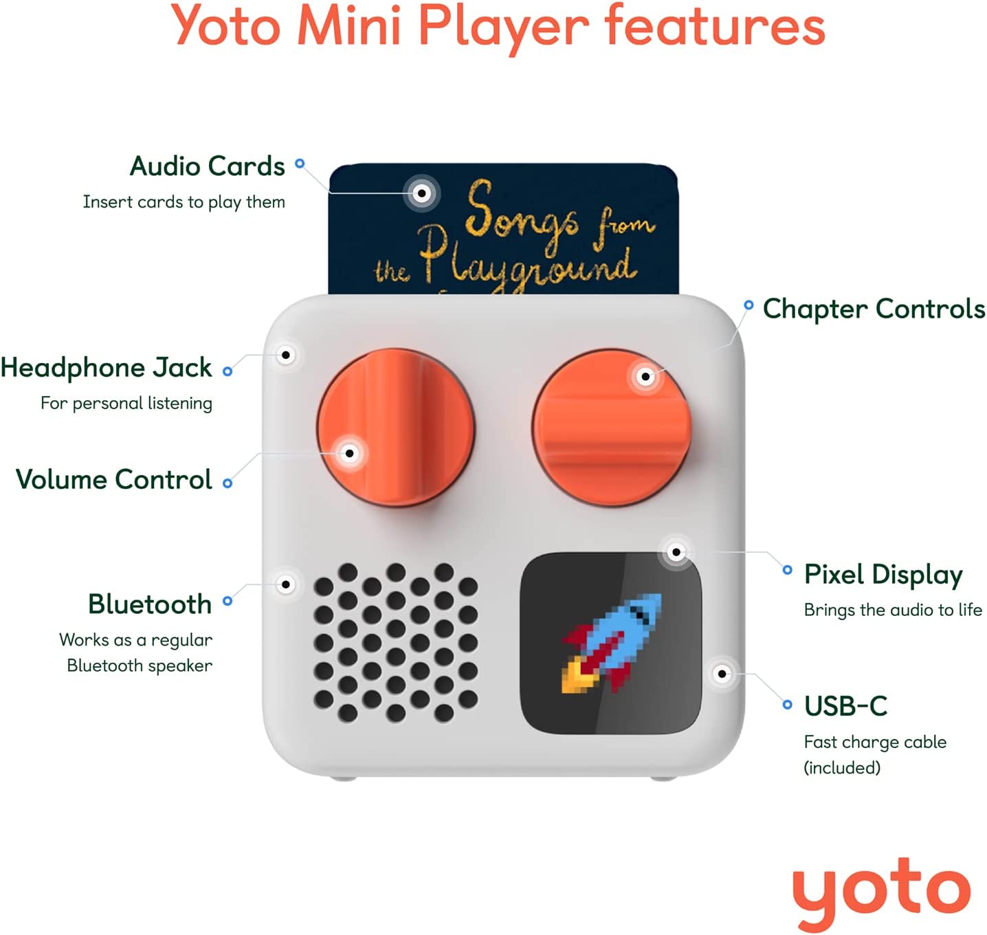 Kids Audio & Music Player and 7 Cards Starter Pack