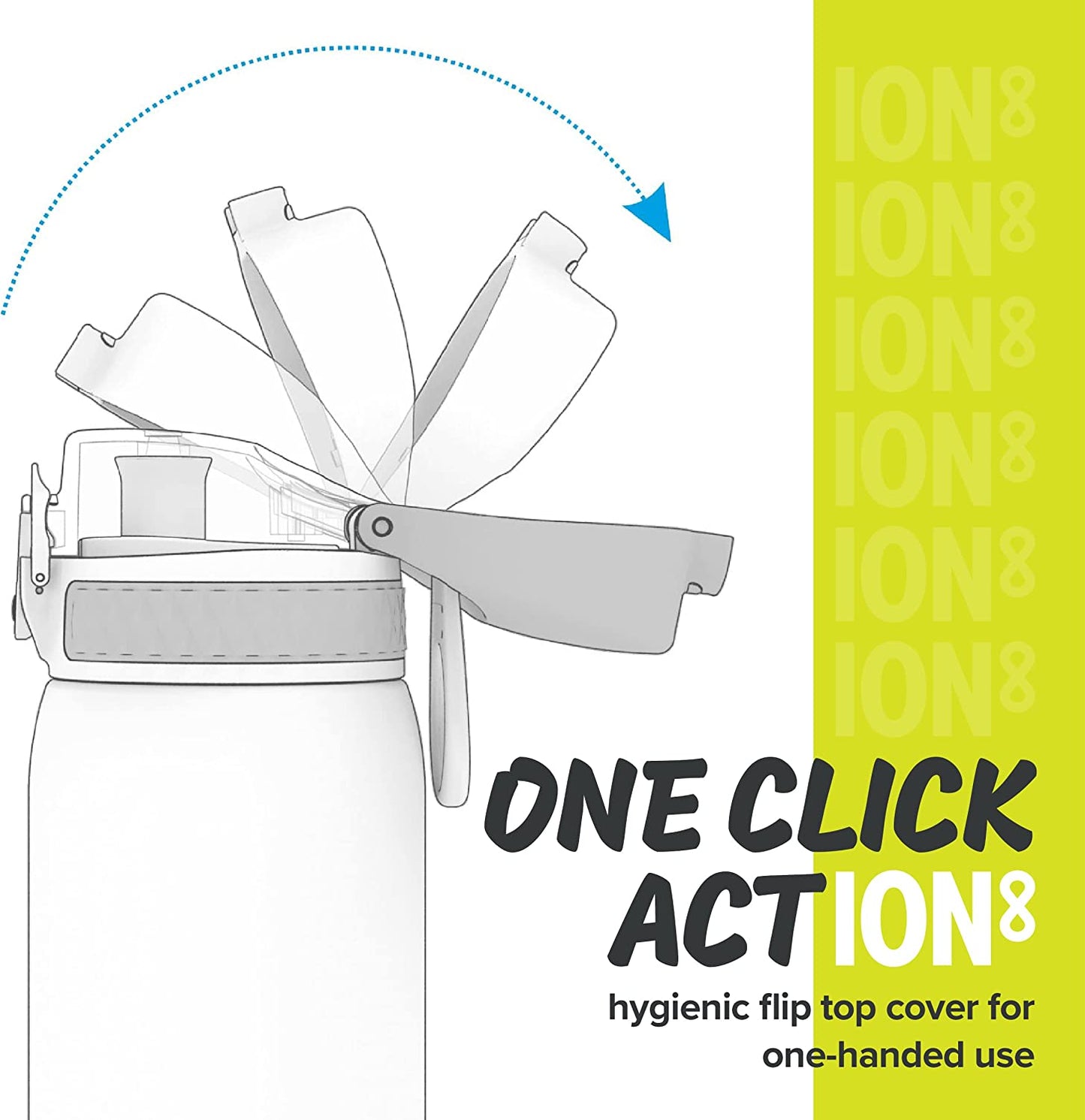 One Touch On-The-Go Printed Water Bottle